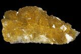 Gemmy, Yellow, Cubic Fluorite Crystal Cluster - Asturias, Spain #98716-1